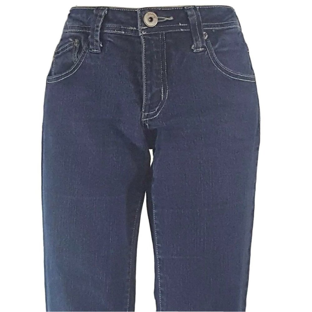 Highway Juniors Jeans Size 7 Dark Blue‎ Straight